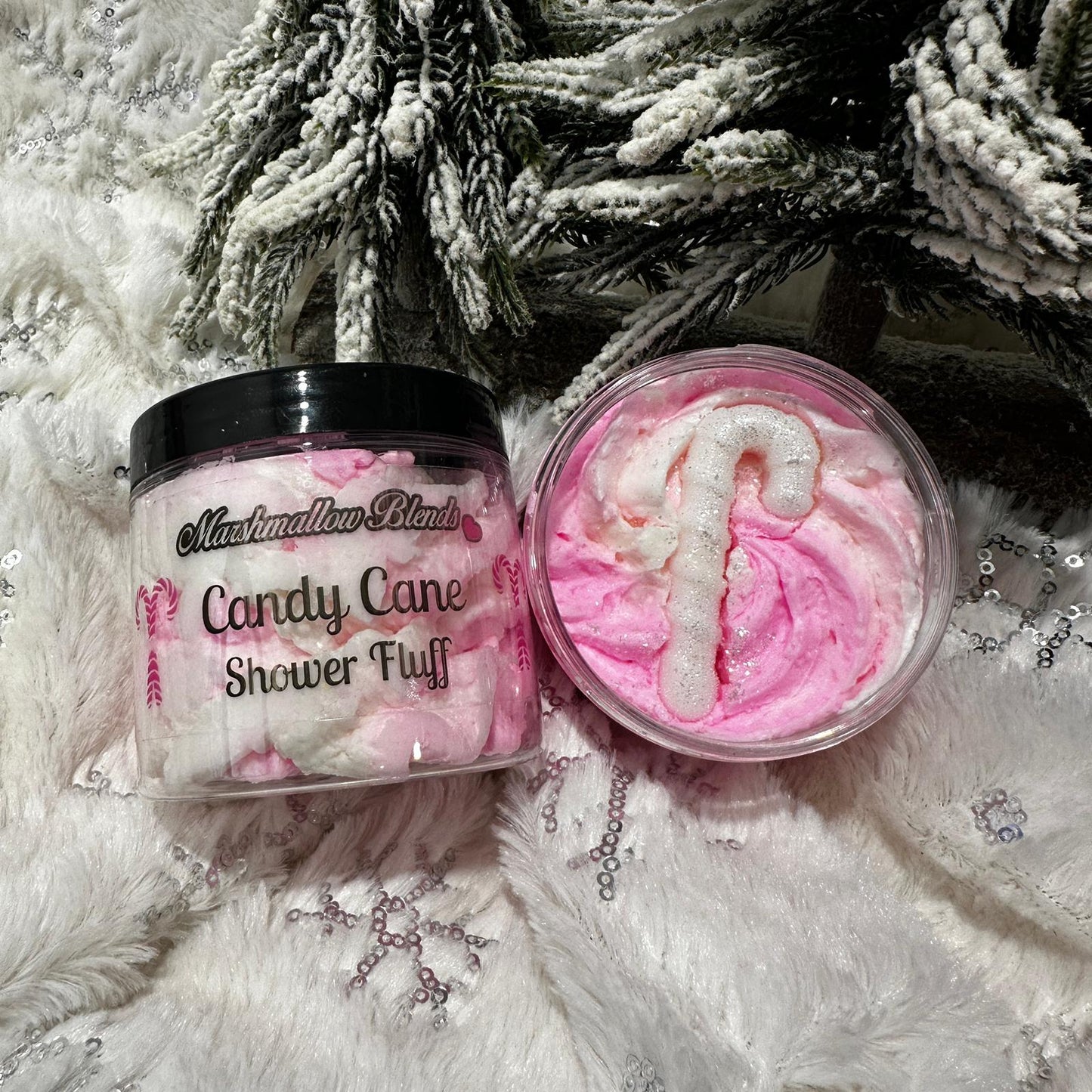 Candy Cane Shower Fluff