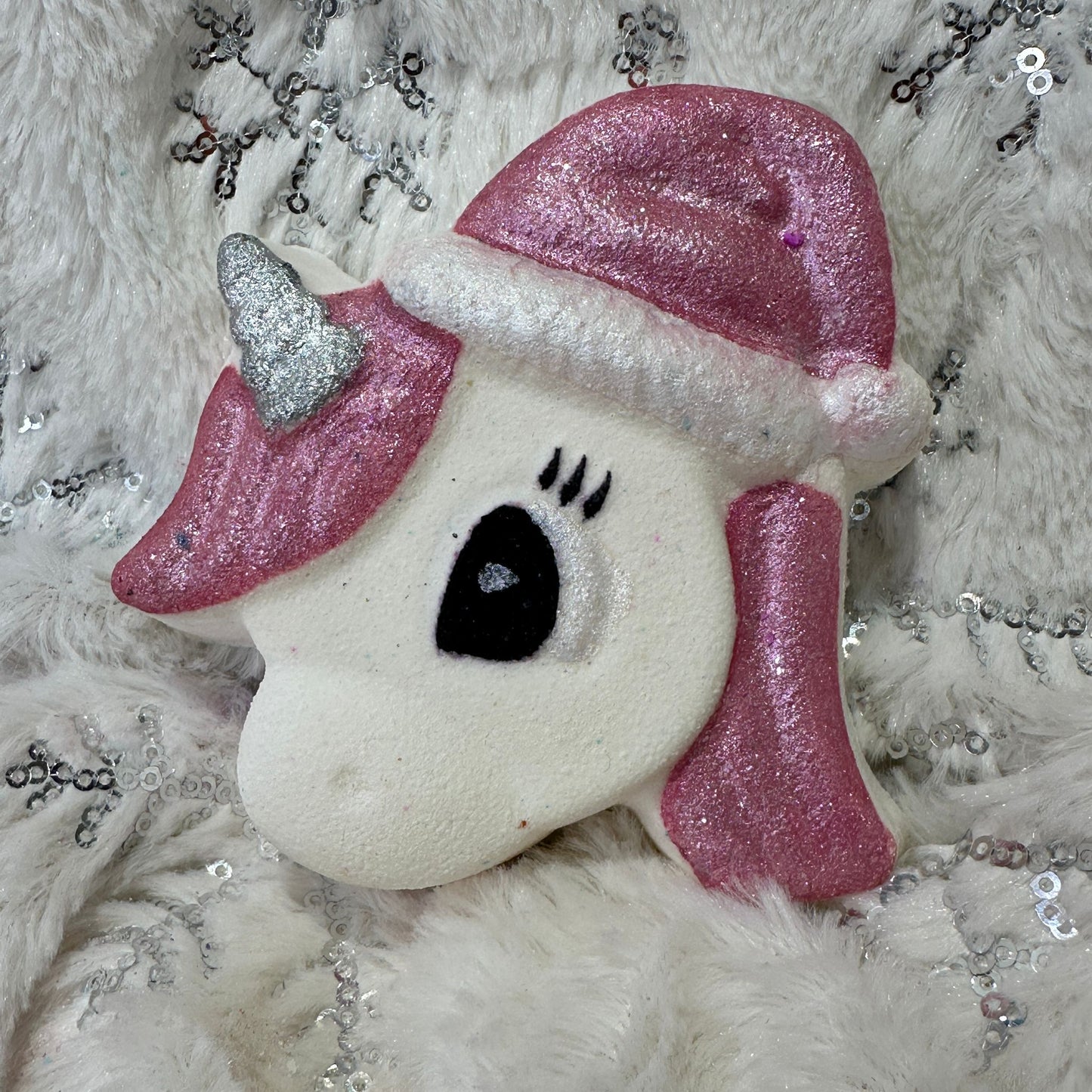 Christmas Flossy Unicorn Bath Bomb