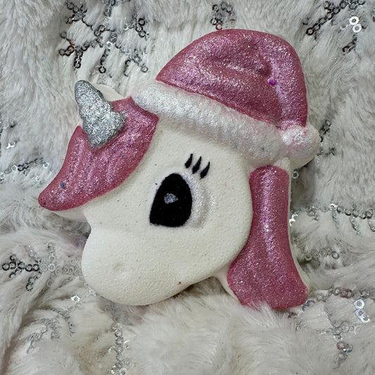 Christmas Flossy Unicorn Bath Bomb