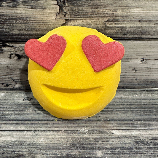 Rhubarb & Custard Emoji Bath Bomb