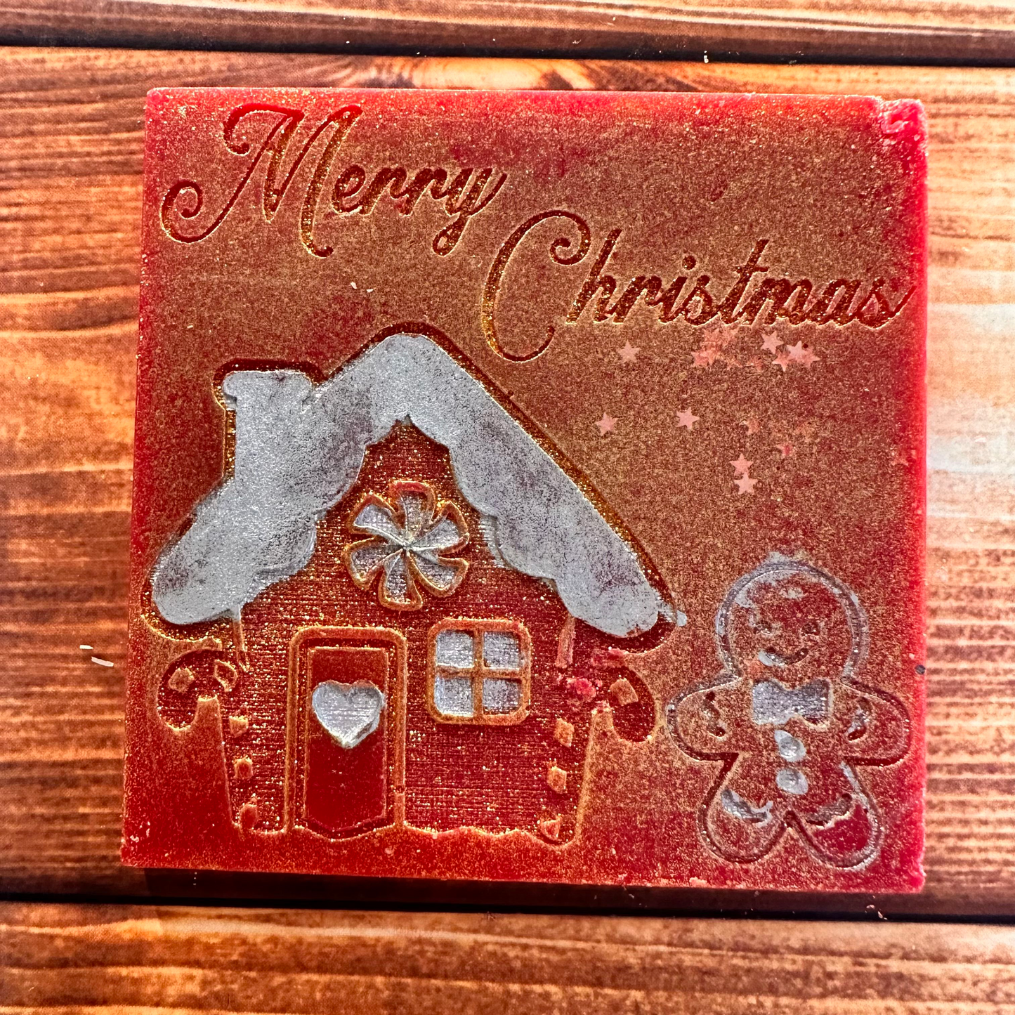 Merry Christmas Wax Melt Slab Squares