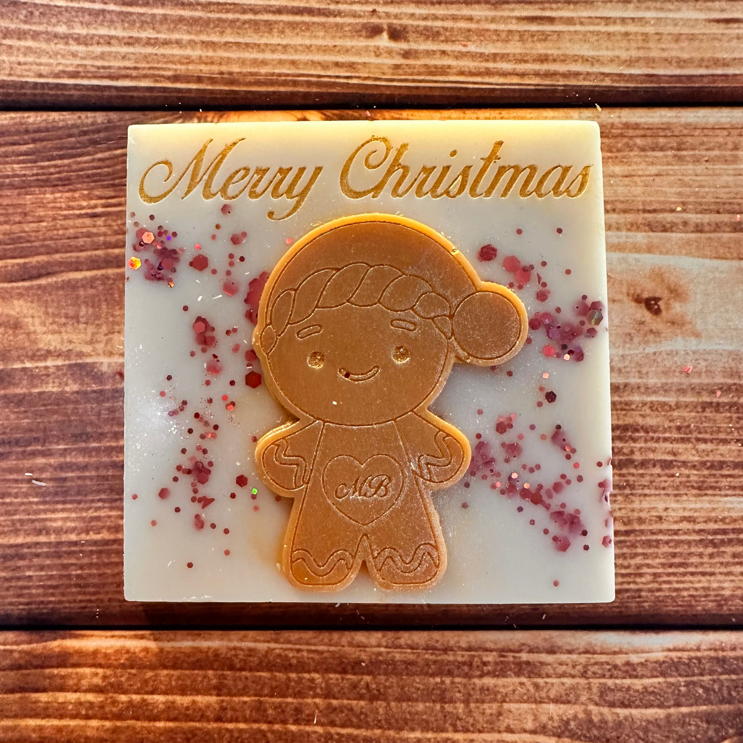 Merry Christmas Wax Melt Slab Squares